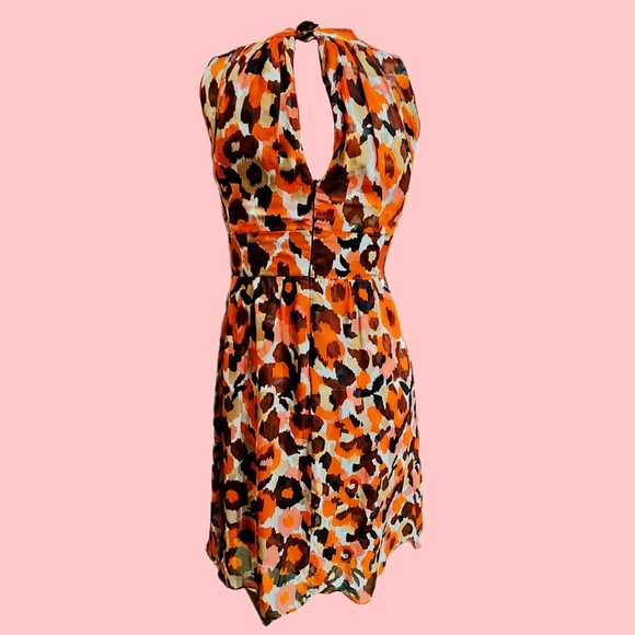 Donna Ricco Red & Pink Floral Sleeveless Dress Size 10 - Picture 3 of 7